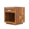 Picture of Flagstaff Mid Century Solid Wood 1 Drawer Nightstand