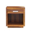 Picture of Flagstaff Mid Century Solid Wood 1 Drawer Nightstand