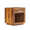 Picture of Flagstaff Mid Century Solid Wood 1 Drawer Nightstand