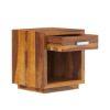 Picture of Flagstaff Mid Century Solid Wood 1 Drawer Nightstand
