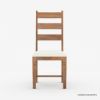 Picture of Salemo  Wood Upholstered Ladder-Back Chair