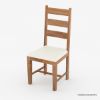 Picture of Salemo  Wood Upholstered Ladder-Back Chair