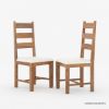 Picture of Salemo  Wood Upholstered Ladder-Back Chair