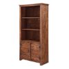 Picture of Morgantown Rustic Solid Wood Bookcase with Door