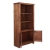 Picture of Morgantown Rustic Solid Wood Bookcase with Door