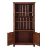 Picture of Morgantown Rustic Solid Wood Bookcase with Door