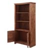 Picture of Morgantown Rustic Solid Wood Bookcase with Door