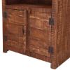 Picture of Morgantown Rustic Solid Wood Bookcase with Door