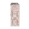 Picture of Winter White Rustic Solid Wood 4 Drawer Large Sideboard Cabinet