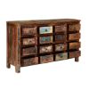 Picture of Appalachian Rustic Reclaimed Wood Apothecary Cabinet with 16 Drawers