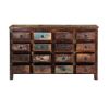 Picture of Appalachian Rustic Reclaimed Wood Apothecary Cabinet with 16 Drawers
