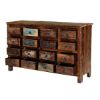 Picture of Appalachian Rustic Reclaimed Wood Apothecary Cabinet with 16 Drawers