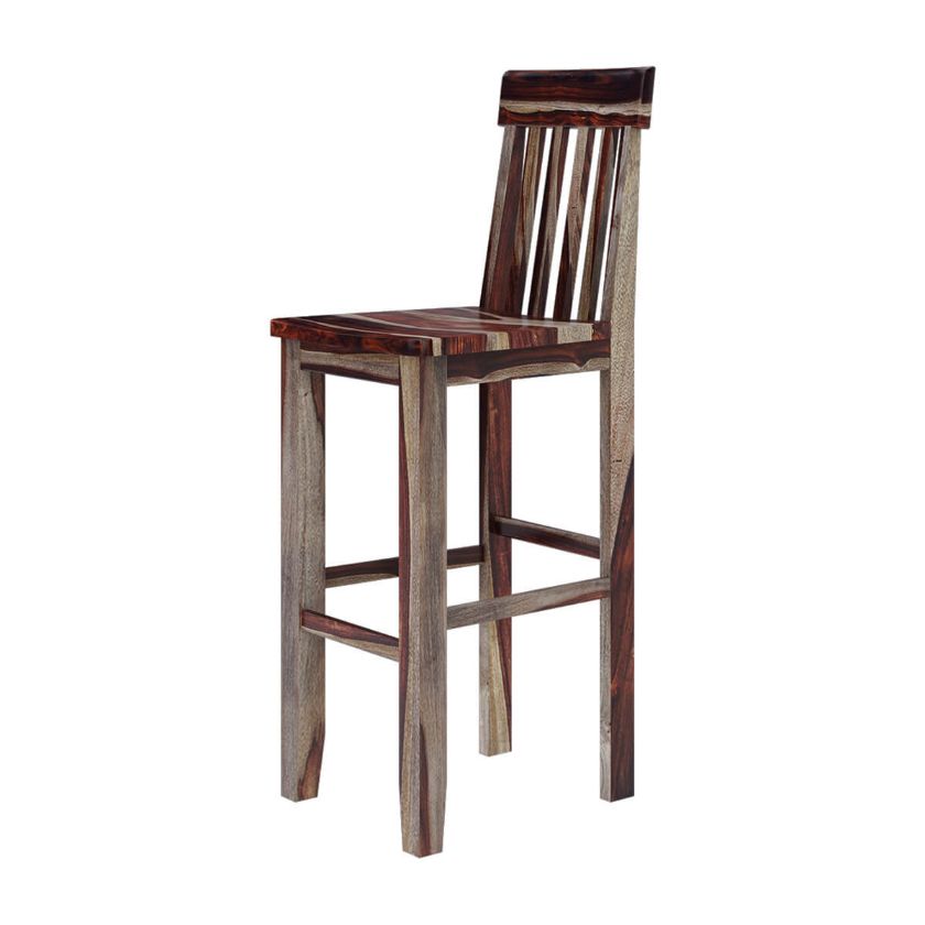 Picture of Lincoln Study Solid Wood Tall Wine Bar Chair (Set of 2)