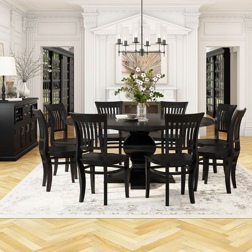 Picture of Sierra Nevada Solid Wood Round Dining Room Set