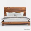 Picture of Santa Barbara Solid Wood High Headboard Platform Bed