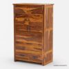 Picture of Santa Barbara Solid Wood Large Bedroom Armoire Wardrobe With Drawers