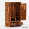 Picture of Santa Barbara Solid Wood Large Bedroom Armoire Wardrobe With Drawers