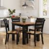 Picture of Mason Rustic Solid Wood 2 Tone Square Kitchen Table