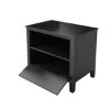 Picture of Modern Midnight Solid Wood Nightstand with Storage