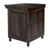 Picture of Jerold Modern Rustic Solid Wood Shutter Door 1 Drawer Nightstand