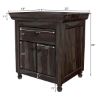 Picture of Jerold Modern Rustic Solid Wood Shutter Door 1 Drawer Nightstand