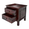 Picture of Delphi Modern Handcrafted Solid Wood 2 Drawer Nightstand
