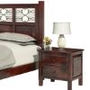Picture of Delphi Modern Handcrafted Solid Wood 2 Drawer Nightstand