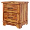 Picture of Colonial Rail Top Solid Wood Nightstand with Drawer