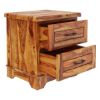 Picture of Colonial Rail Top Solid Wood Nightstand with Drawer