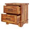Picture of Colonial Rail Top Solid Wood Nightstand with Drawer