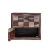 Picture of Walsenburg Checkered Solid Wood Flip Door Captains Bedside Nightstand