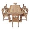 Picture of Britain Rustic Teak Wood 11 Piece Dining Room Set