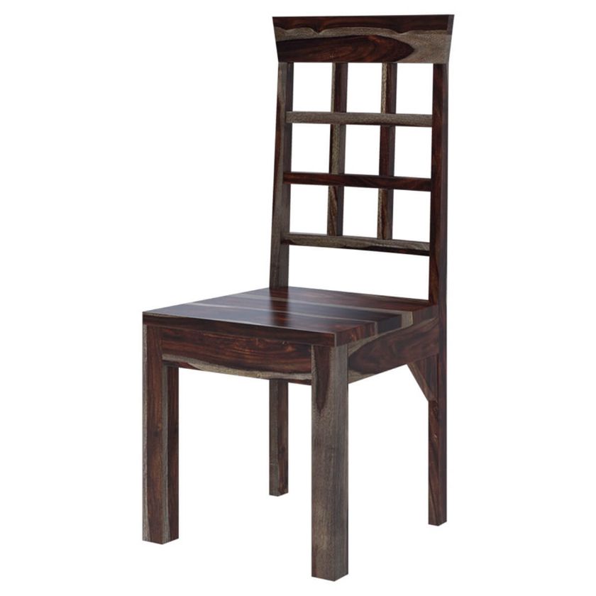 Picture of Portland Solid Wood Window Pane Back Dining Chair