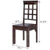 Picture of Portland Solid Wood Window Pane Back Dining Chair