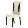 Picture of Urban Rustic Solid Wood Large Dining Table & Leather Parson Chairs