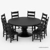 Picture of Nottingham Solid Wood Pedestal Dining Room Set