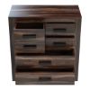 Picture of Roanoke Rustic Solid Rose Wood 6 Drawer Modern Bedroom Dresser