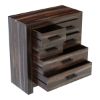 Picture of Roanoke Rustic Solid Rose Wood 6 Drawer Modern Bedroom Dresser