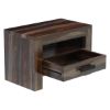 Picture of Roanoke Rustic Solid Wood One Drawer Nightstand