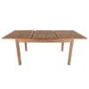 Picture of Oregon Rustic Handcrafted Teak Wood  Extension Dining Table