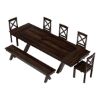 Picture of Westside Rosewood 8 Piece Extensions Dining Room Set