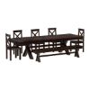 Picture of Westside Rosewood 8 Piece Extensions Dining Room Set