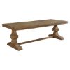 Picture of California Rustic Teak Trestle Base Farmhouse Dining Table