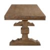 Picture of California Rustic Teak Trestle Base Farmhouse Dining Table