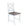 Picture of Danville Modern Teak and Solid Wood Cross Back Side Chair