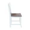 Picture of Danville Modern Teak and Solid Wood Cross Back Side Chair