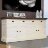 Picture of Georgia Two Tone Teak and Solid Wood Extra Long Sideboard