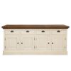 Picture of Georgia Two Tone Teak and Solid Wood Extra Long Sideboard