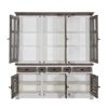 Picture of Danville Louvered Door Rustic Kitchen Pantry Cabinet with Drawers