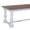 Picture of Danville Two Tone Solid Wood Trestle Baluster Farmhouse Dining Table